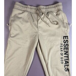 FEAR‎ OF GOD ESSENTIALS SWEATPANTS Men's SMALL RARE Tan